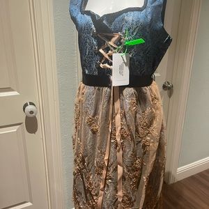 COPY - Edelnice trachtenmode Bavarian women midi dress size 50 3 piece dress